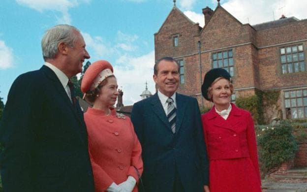 Con Nixon, como presidente y vicepresidente