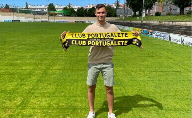Presentation of Aitor Cuenca with the Portugalete 