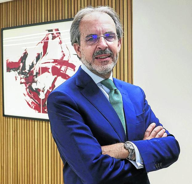 José Luis Acea, CEO of Banca March, at the institution's facilities in Bilbao. 